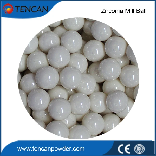 China TENCAN High Quality 0.1mm-30mm Zirconium Mill Balls Zirconia Grinding