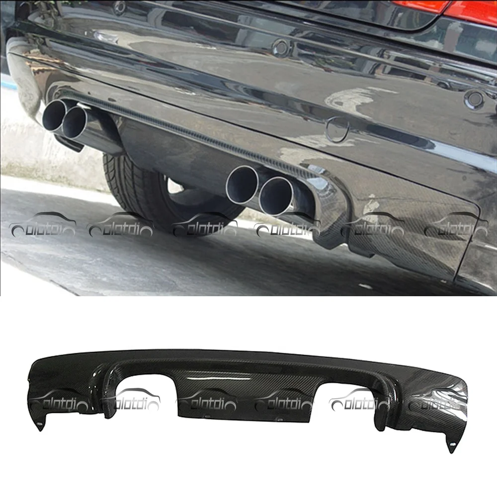 CSL Style Carbon Fiber Fins Spoiler Wing Splitter Rear Lip Bumper Diffuser For BMW E46 M3 Wide Body Kit