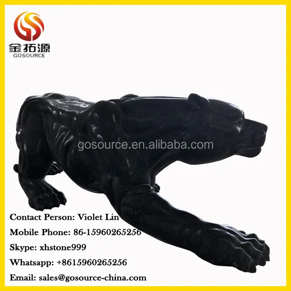 Beautiful strong leopard granite statues
