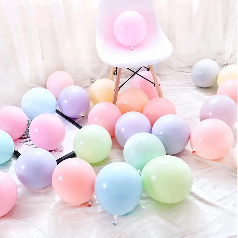 100PCS 10inch Latex Balloon Macaron Color Wedding Decoration Balloons SBR122