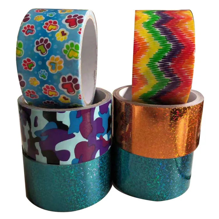 China adhesive  cloth custom  logo printed gaffer  duct tape