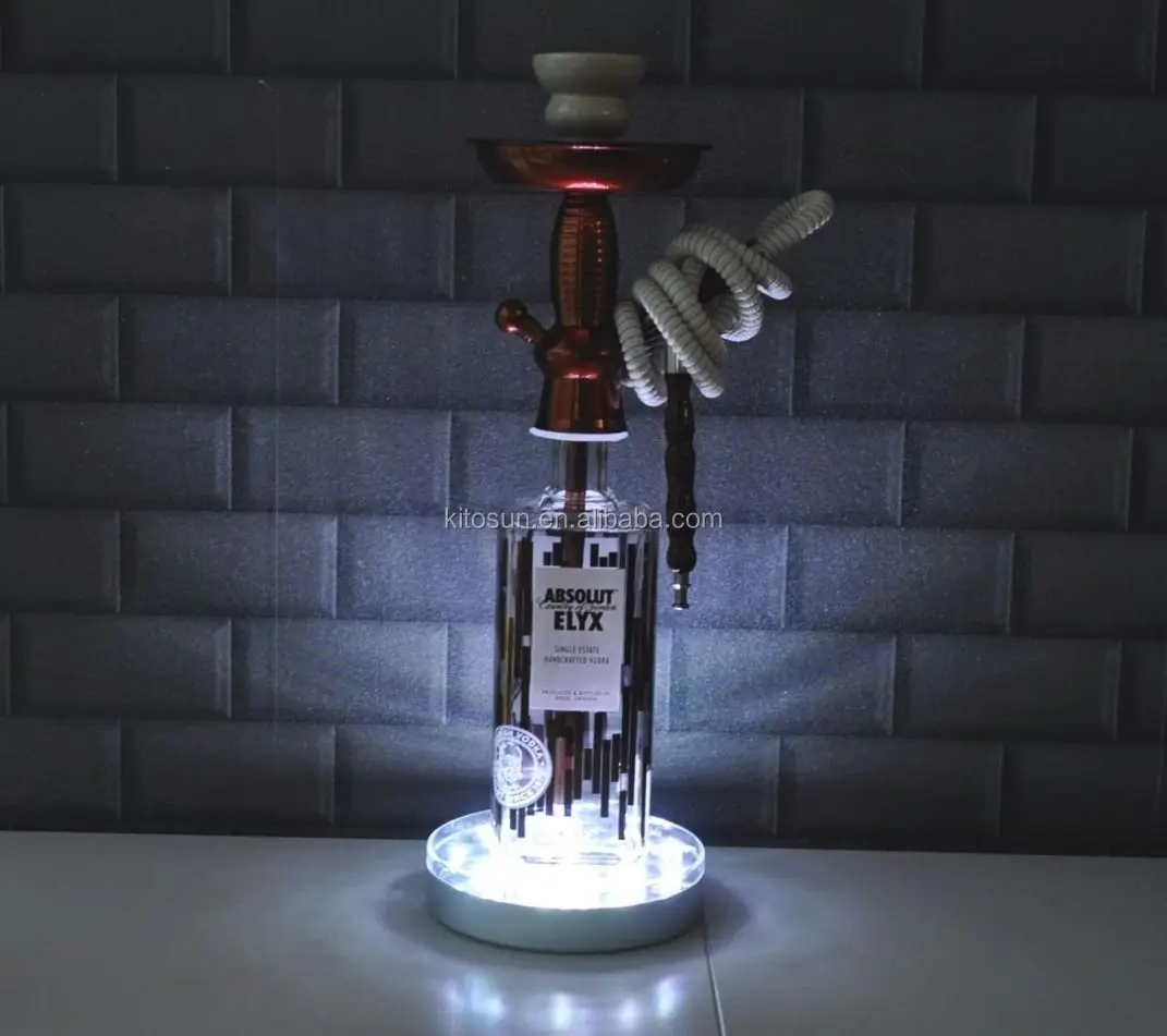 Wholesales In Christmas Remote Controlled 6inch Led Glass Hookah Kitosun Lights For Shihsa