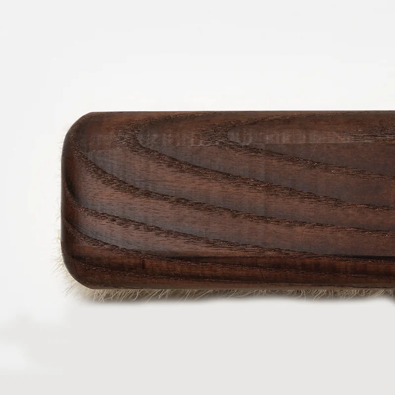 Hot selling wooden handle clean horse hair best shoe brush soft