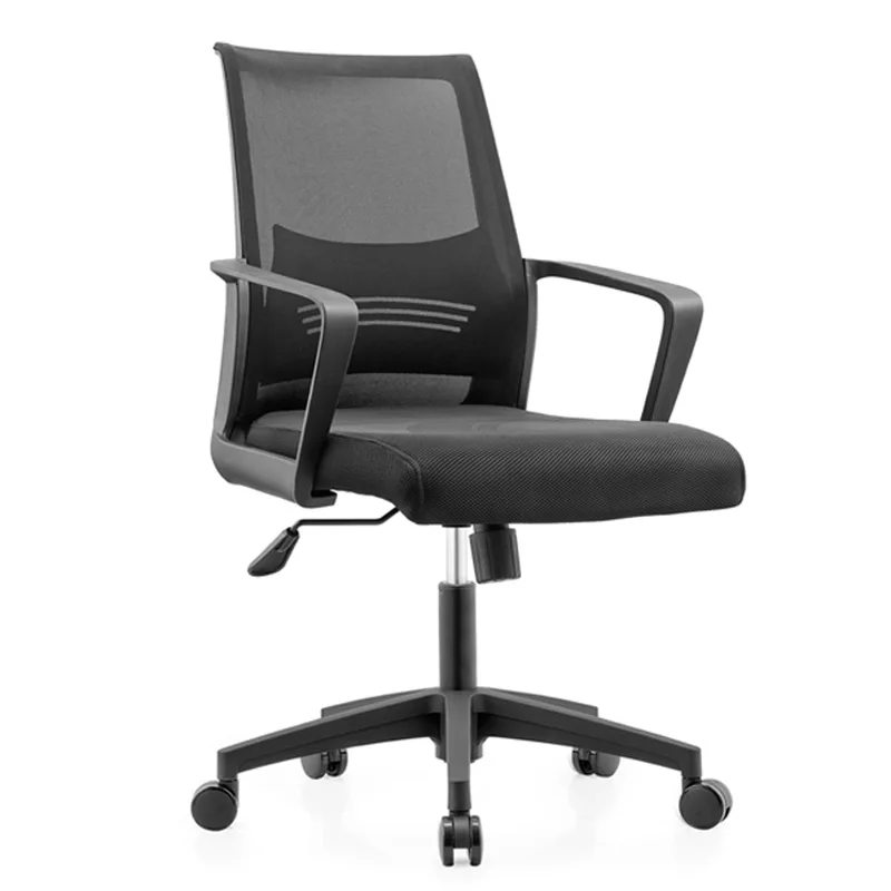 Modern black mesh cheap chair ergonomic meeting room training computer office staff chair