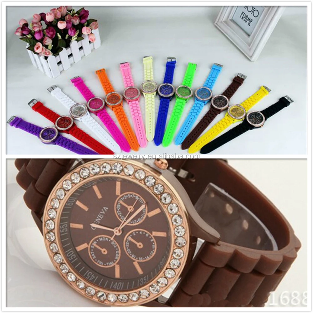 2016 Моды Кварца Женщины Женева Часы С Даймонд Цветок Дешевые Леди Лучших