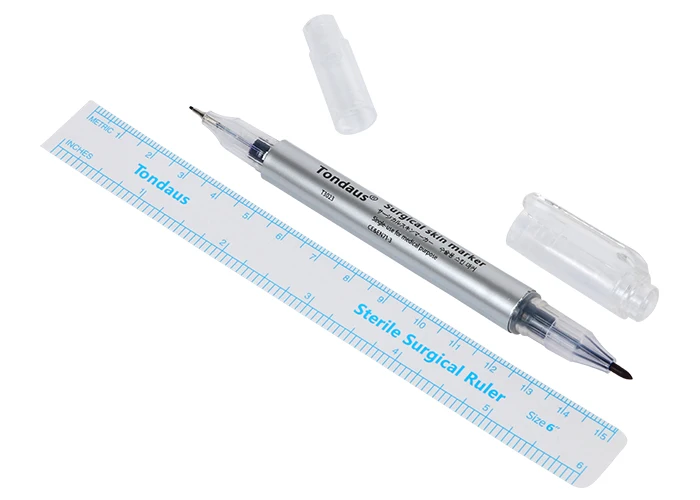 Best seller for more than ten years double head skin marker pen for permanent makeup and microblading tattoo eyebrow