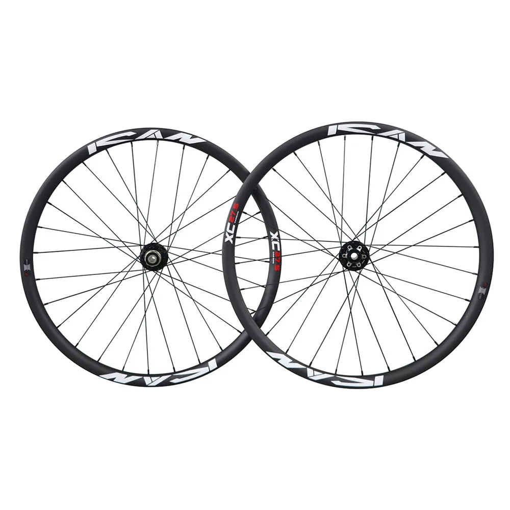 Super light carbon 27.5er mtb wheel,27.5 inch clincher disc wheelset