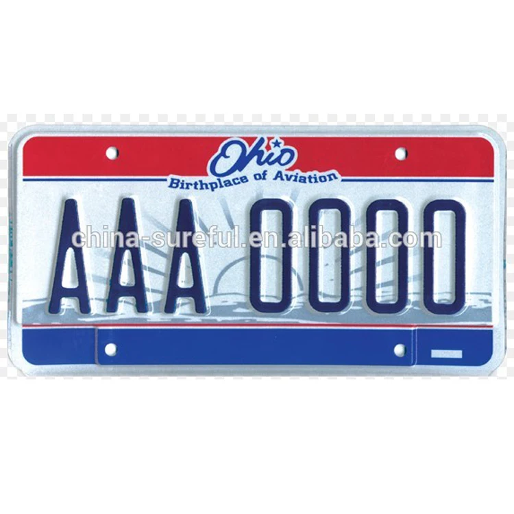 Hot Sale Aluminum Main Material Car Number License Plates