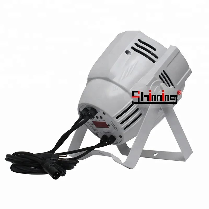 Lighting DJ White Housing LED Par Can Nightclub Show Wash 54Pcs 3W RGBW Par Light