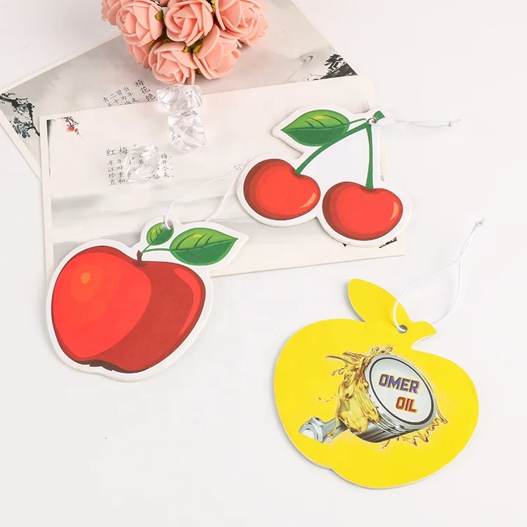 Various shape Paper Hanging Custom Air Freshener for car /air conditioner