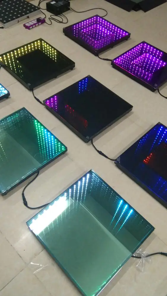 led floor DJ Disco Nightclub DMX 3D time Tunnel RGB LED Light Dance Floor