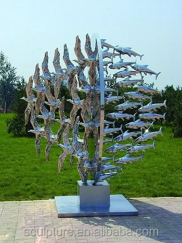 
Custom outdoor garden campus metal stainless steel crafts 