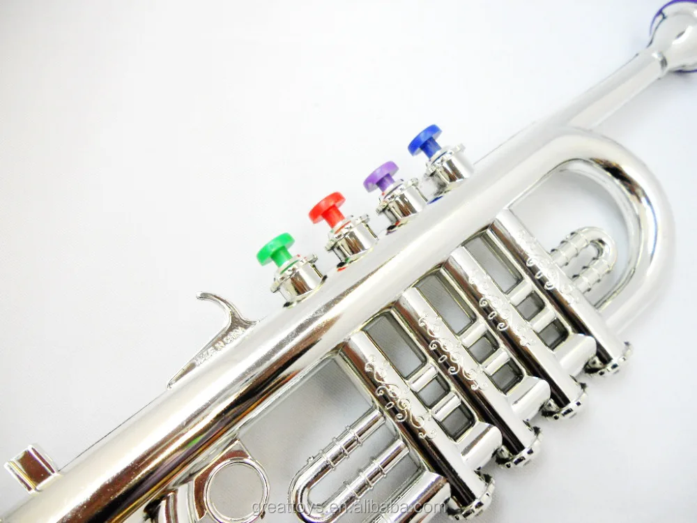 Educational Working Trumpet Bugle Music Kid Plastic Toys Learn Play Little Musician Instrument Pinata Birthday Party Favour Gift