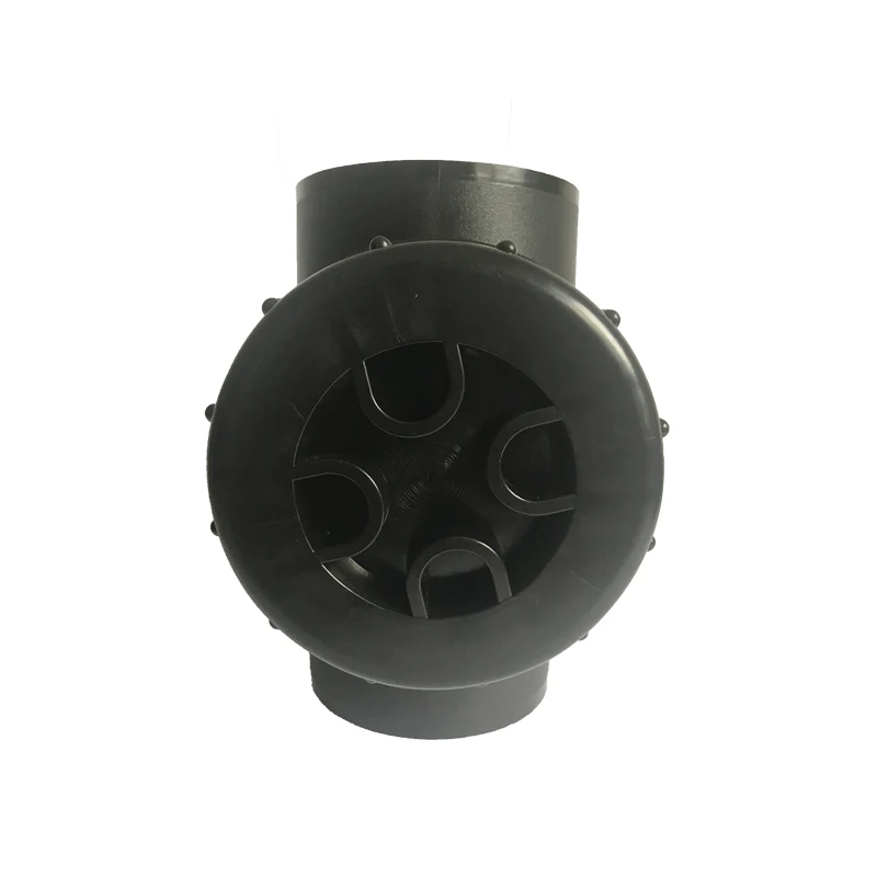 good quality of pe100 hdpe drainage pipe fittings horizontal access coupler T with checking hole for soil waste and vent use