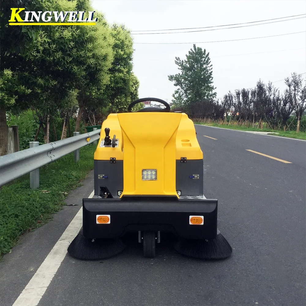 Battery Powered Industrial Floor Sweeper For Underground Parking Lot