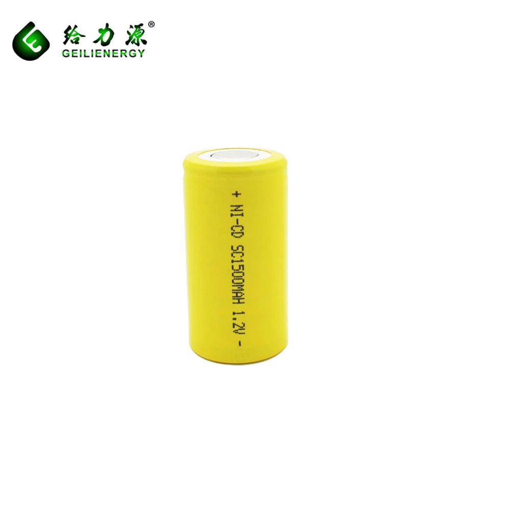 ni cd sc1800mah 1200mah 1500mah 1.2v 3.6v 4.8v 6v 12v sc battery  d size c cells