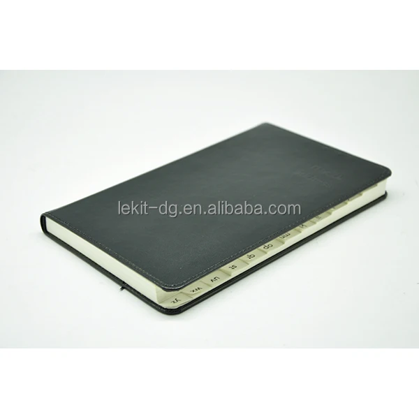 High quality bonded leather personalized address books