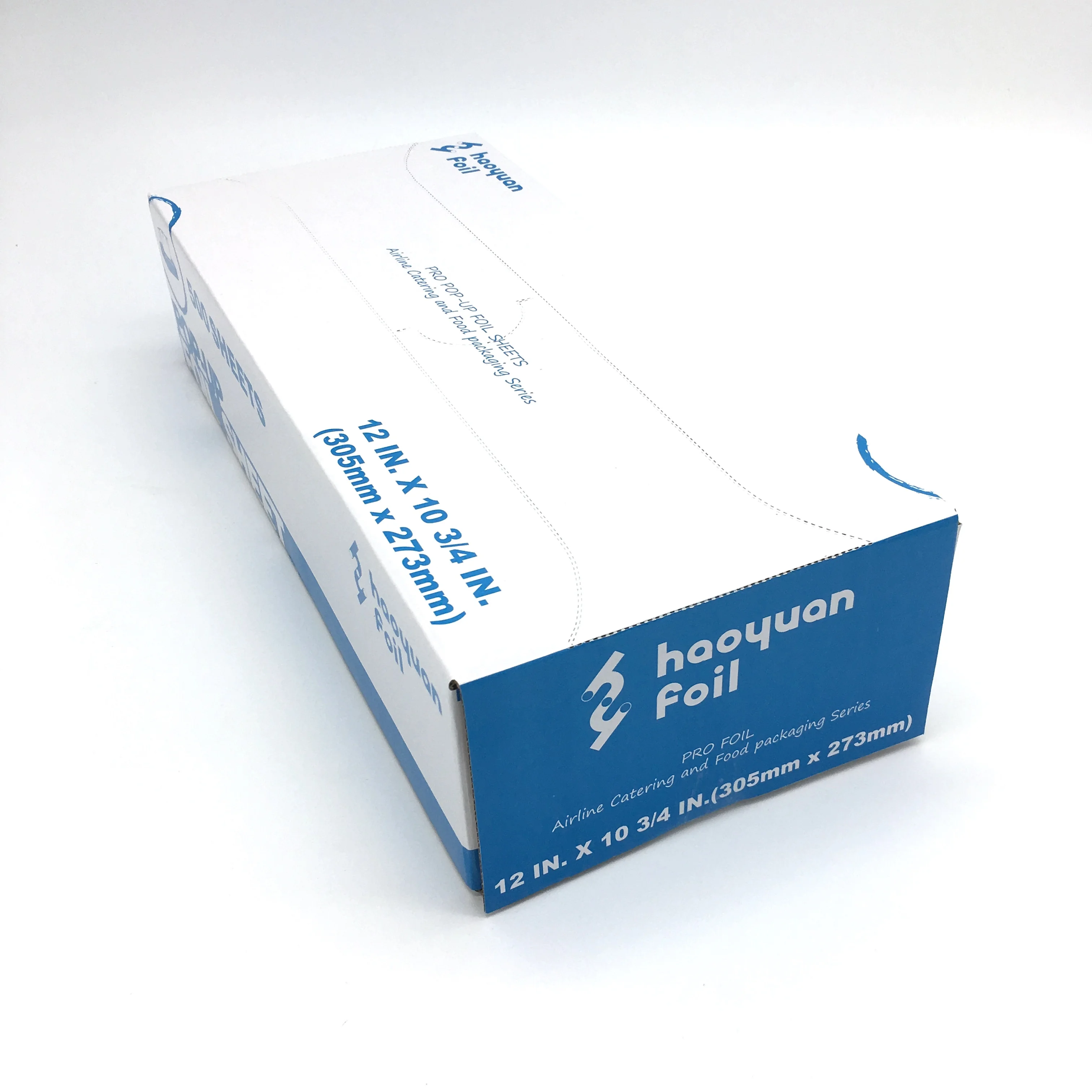 pop-up household aluminium foil for kitchen use wrapper for food packing