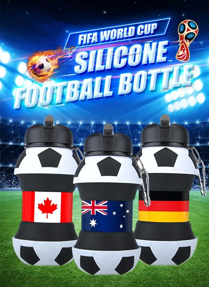 Drinkware Type Eco-Friendly Feature BPA FREE Football Foldable Ball Water Bottle