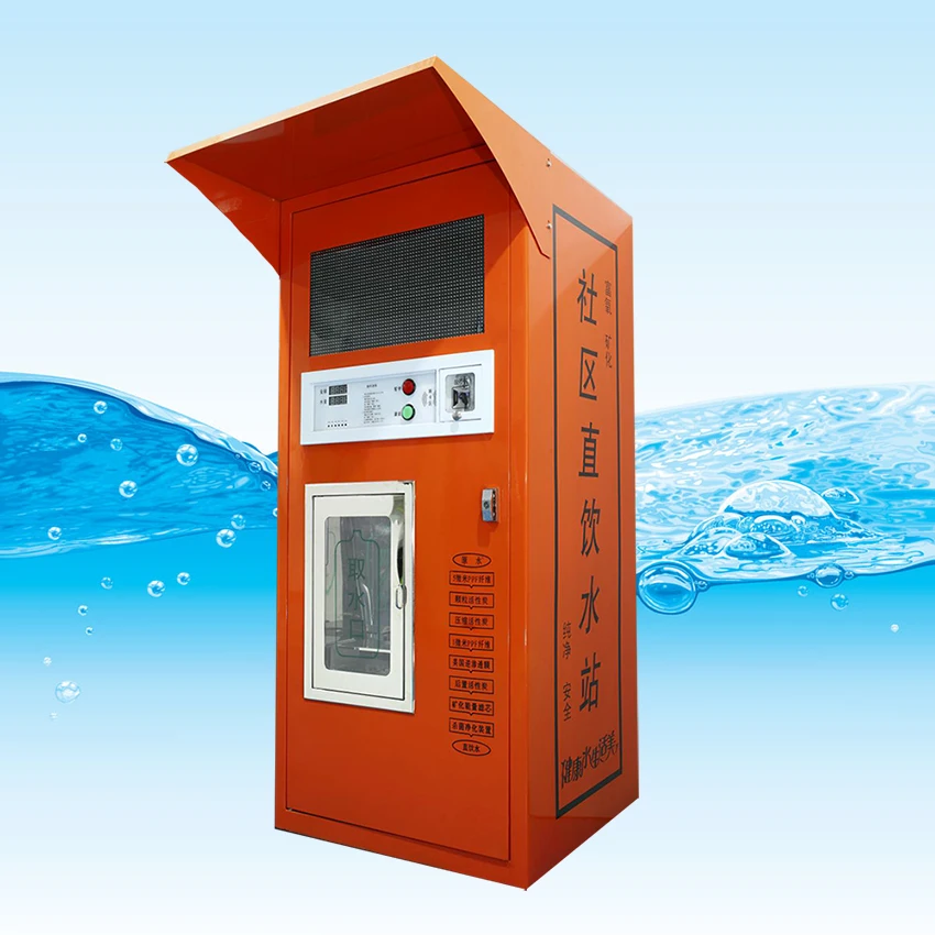 Outdoor Automatic Coin Operated Drinking Alkaline Water Vending Machine