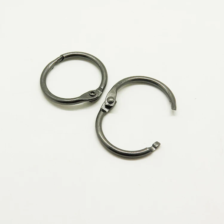 100 шт./кор. черный никель 25 4 мм металлический с отрывными листами книги связующее кольца