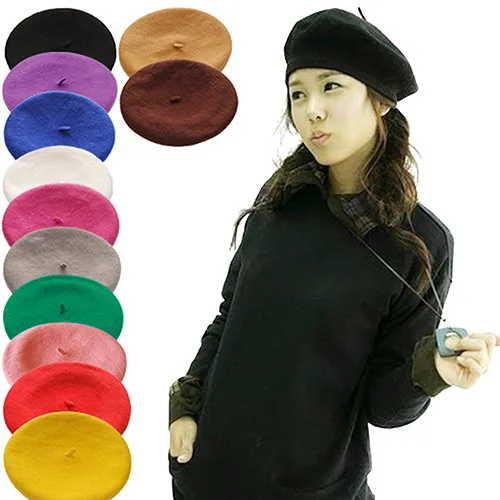 
Custom beret round wool Beret hat wholesale red round beret cap  (62188989972)