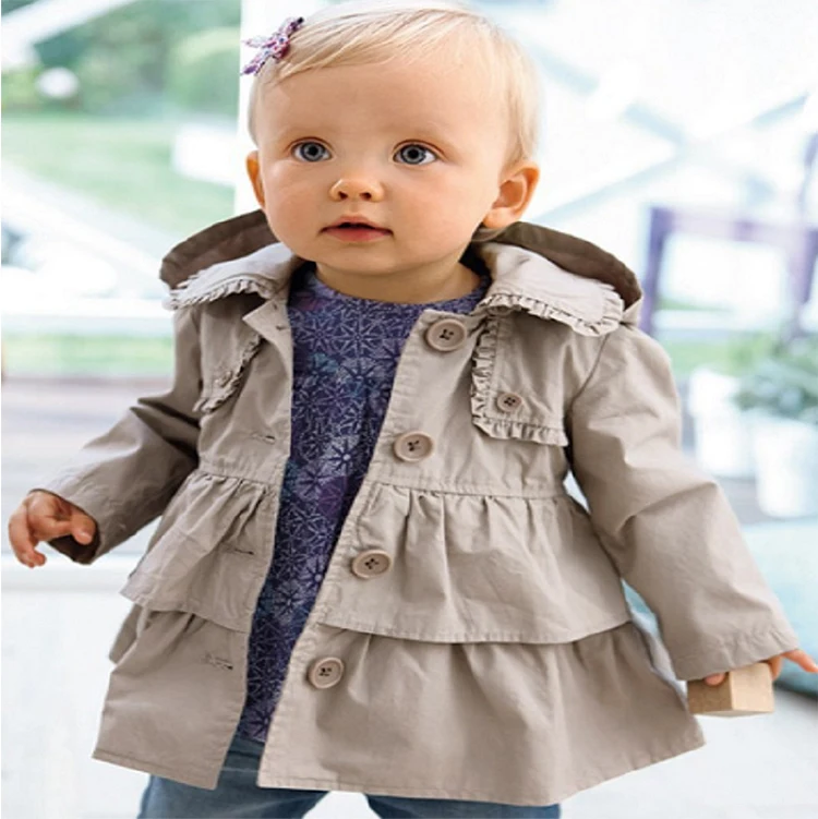 2019 new arrival autumn fashion baby boys long trench coat kid for child
