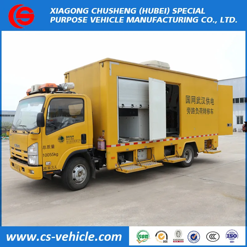 
China 6-Wheels Generator Mobile Emergency Power / Electric Supply Truck for Sale 