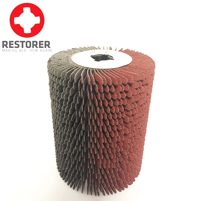 Surface condition tool burnishing polishing machine electric belt sander with Profile Sandpaper Flap Wheel 80g