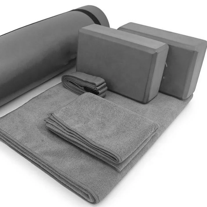 wholesale custom custom logo printing eva cork foam yoga block and yoga strap kit