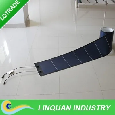 144W Flexible Thin Film Laminated Solar Panel 5392*378*1.5mm without adhesive tape
