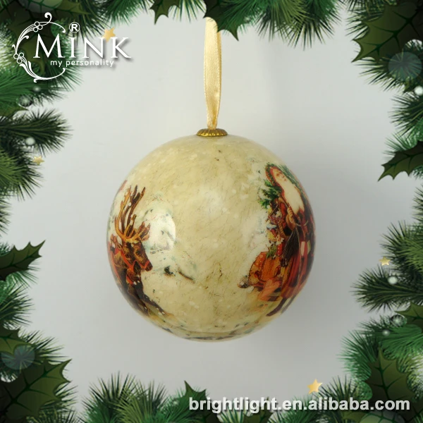 
Custom colorful styrofoam Xmas hanging tree ornaments Christmas ball 