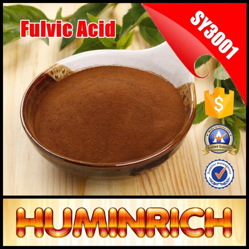 HuminRich Buy Soluble 60% 95% Humic Fulvic Acid Powder Concentrate Organic Dap Fertilizer Prices