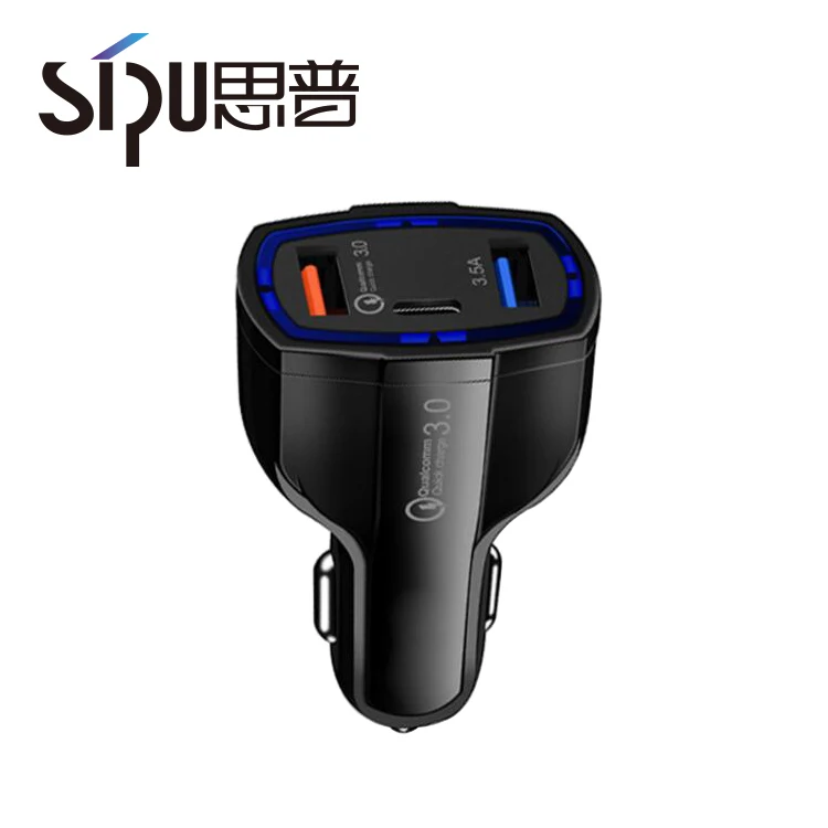  SIPU заводская цена быстрое двойное USB зарядное устройство с type