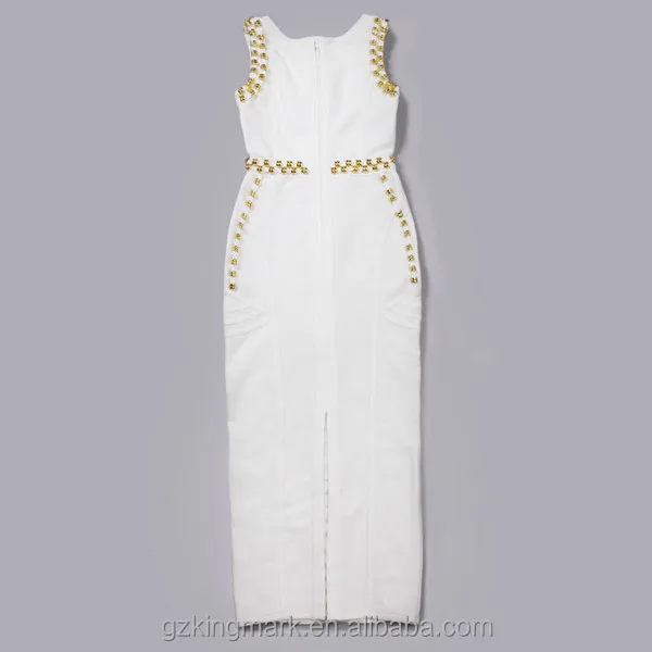 Factory Stock Beading Kim Kardashian Celebrity Bodycon Bandage Party Dresses