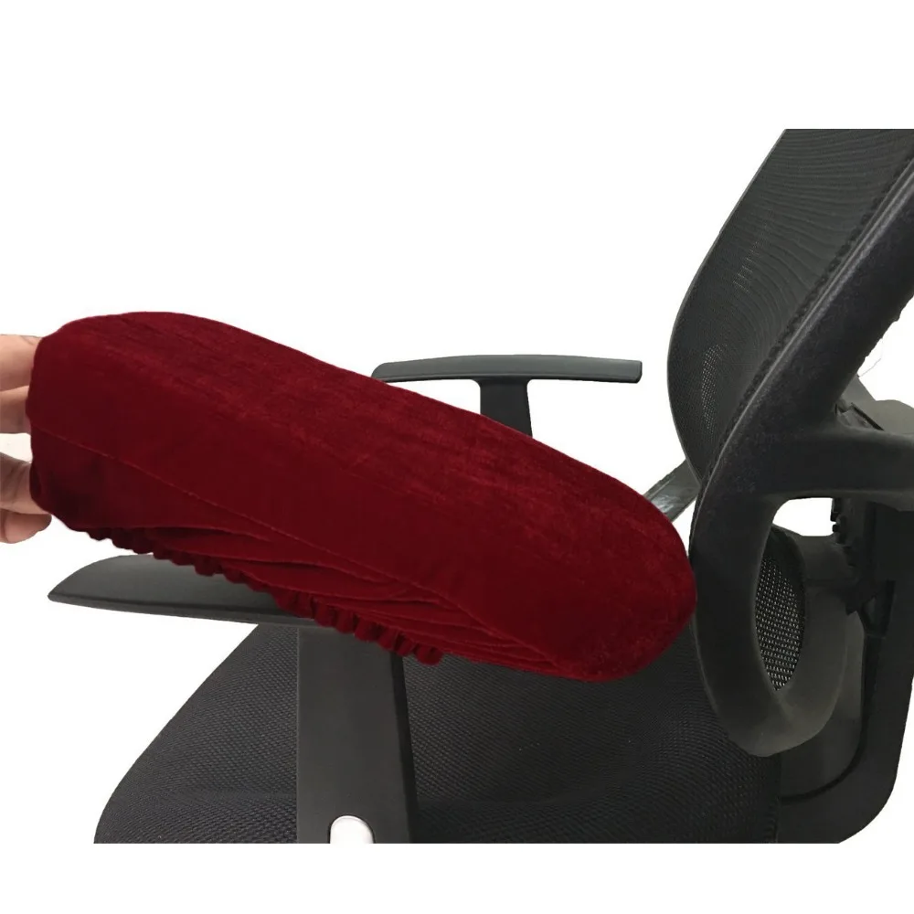 Детали офисного кресла из пены с эффектом памяти, подлокотник со съемным чехлом, подушка для рук и снижение давления предплечья с нескользящим дном