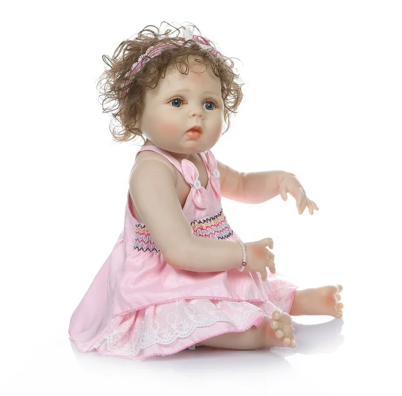 NPK Silicone baby doll manufacturer china baby doll lifelike weighted newborn baby doll