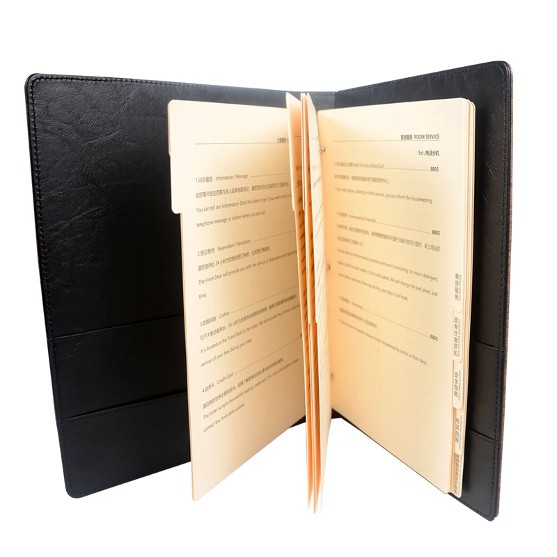 Печатная фабрика, индивидуальная Толстая папка для образцов из твердой искусственной кожи