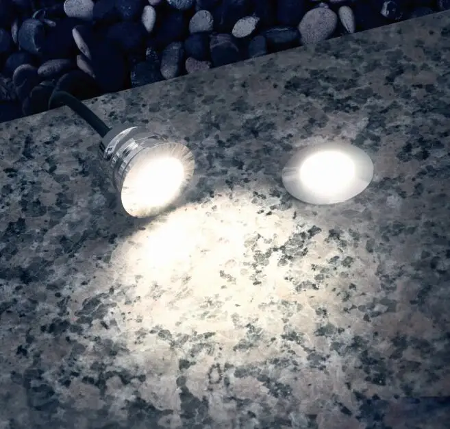 mini outdoor garden landscape path way inground underground light