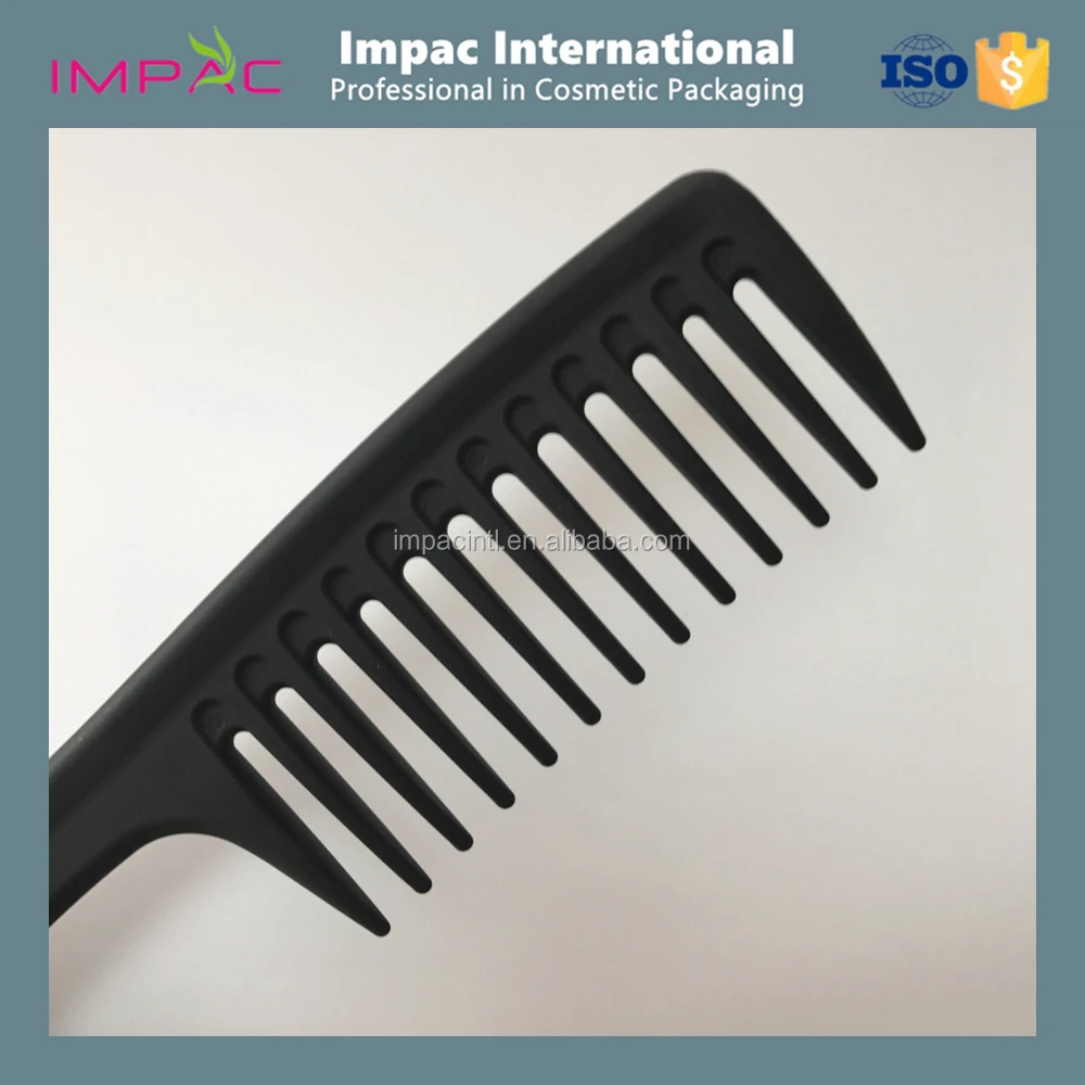 High Quality Durable Plastic Large Wide Tooth Curly Hair Comb