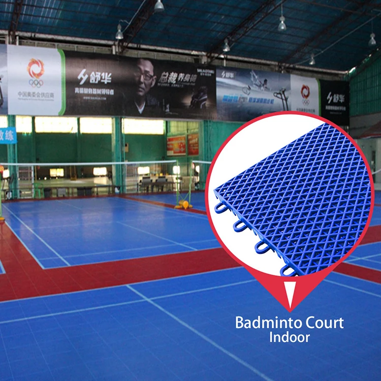 Good price 100% new polypropylene material badminton court badminton sports flooring mat