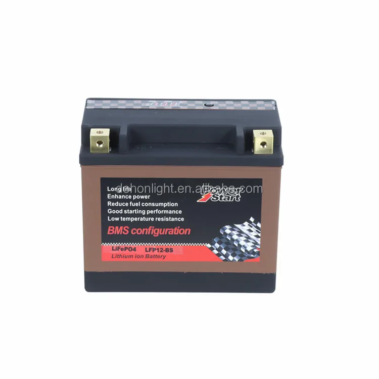 Factory CE ROHS FCC wholesale 2 years warranty LiFePO4 12V Accumulator batteries motorcycle car lithium ion car battery
