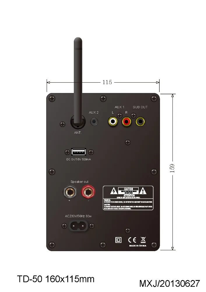 mini projector powered speaker T50 for home theater music system