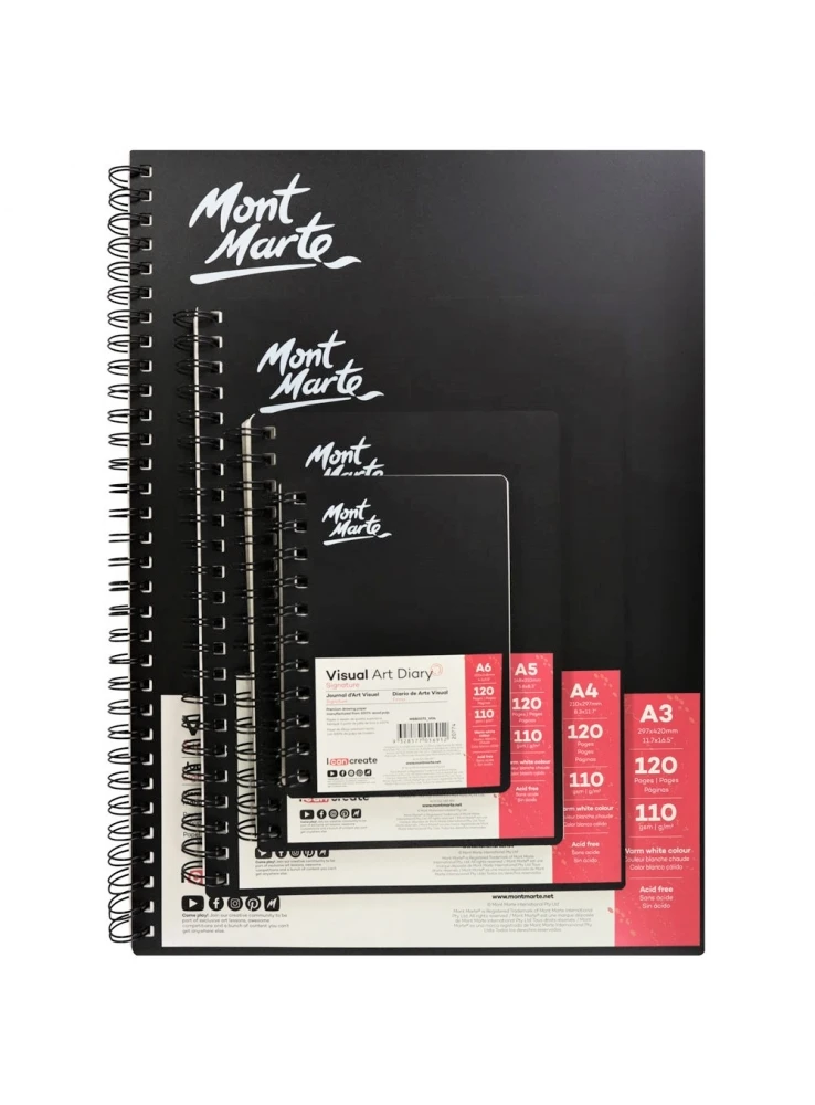 
Mont Marte Visual Art Diary A5 120page 