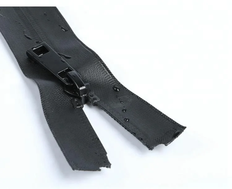 Waterproof zippers Sports wear Black zipper 70cm~150cm open end black tape zippers