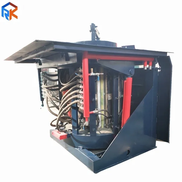 series inverter 550KWH 4T steel frame intermediate frequency furnace induction melting steel machine