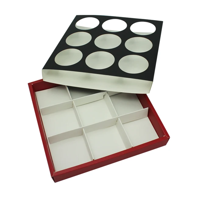 
Wholesale Art Paper Macaron Packaging Box with Nice Clear Window 