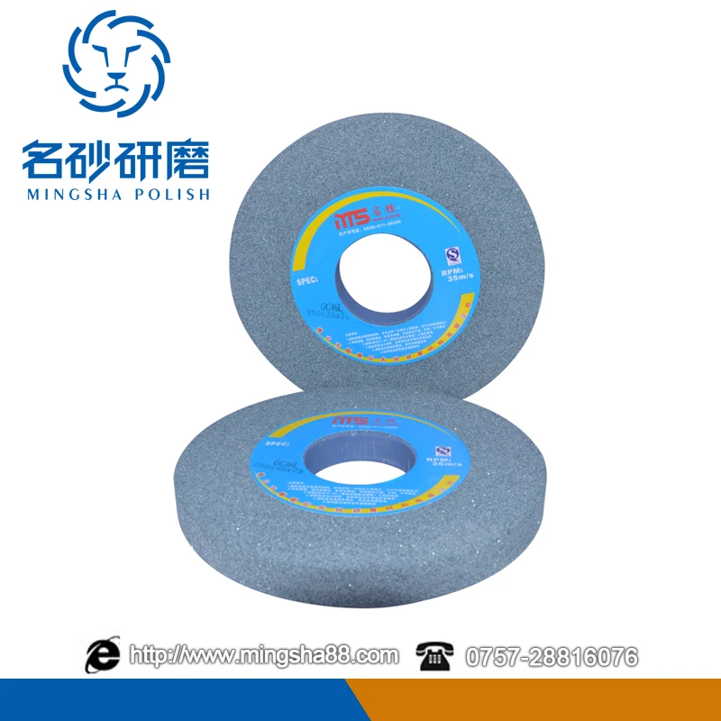 Mingsha diamond silicon carbide vitrified  bonded grinding wheel for polishing stainless steel sharpening accept OEM