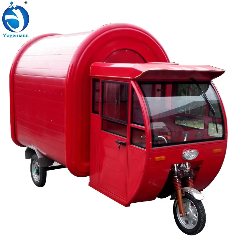Hot sales waterproof electric tricycle motorcycle food cart with CE certificate