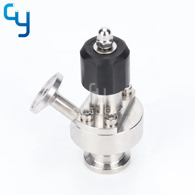 Sanitary stainless steel aseptic single port sampling valve